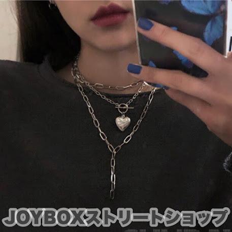 ハート ロケット ネックレス 韓国 3連 ストリート V系 チェーン 原宿系 Hiphop K Pop オルチャン アクセサリー アメカジ 衣装 Jw 119 メール便ok Jw 119 Joyboxストリートショップ 通販 Yahoo ショッピング