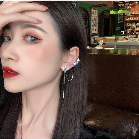 アメリカン ピアス 韓国 花 イヤーカフ クリップ チェーン ロング オルチャン 可愛い お洒落 K Pop 原宿系 ストリート アクセサリー Jw 268 メール便ok Jw 268 Joyboxストリートショップ 通販 Yahoo ショッピング