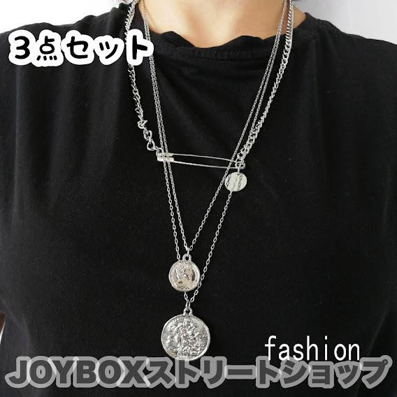 メダル ネックレス セット 韓国 ストリート K Pop Hiphop ダンス 衣装 メダイ オルチャン 安全ピン 原宿系 アクセサリー Jw 70 メール便ok Jw 70 Joyboxストリートショップ 通販 Yahoo ショッピング