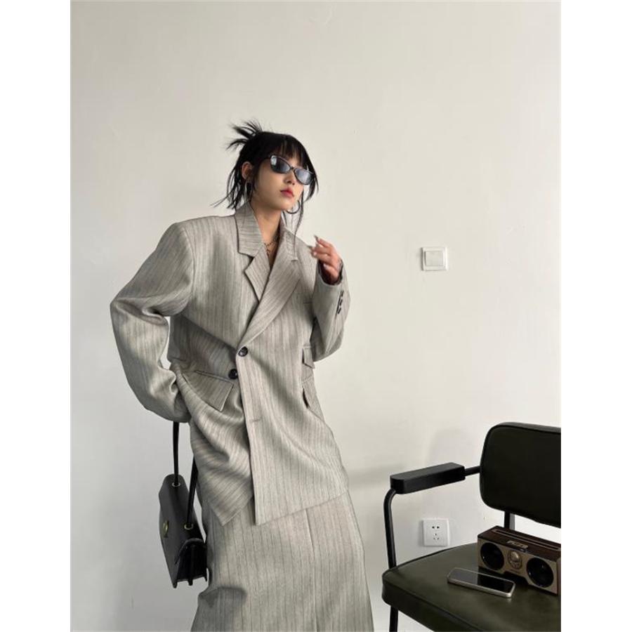 セット アップ テーラード ジャケット パンツ スーツ 韓国 ストリート