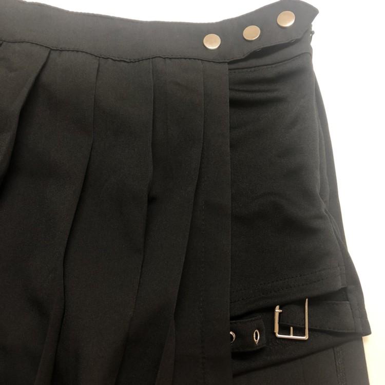 プリーツ ミニ スカート ガーター ベルト ショート パンツ 韓国