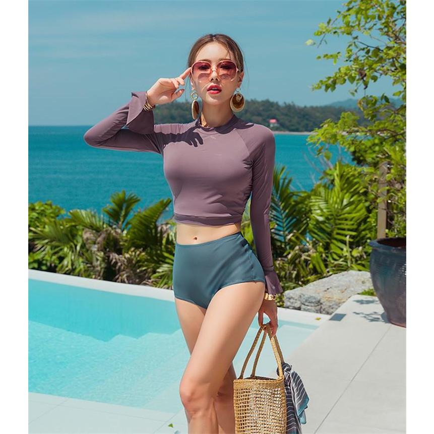 背中あき ラッシュガード タンキニ 長袖 水着 韓国 オルチャン ドット柄 水玉 きれいめ レトロ 体型カバー Sw 155 メール便ok Sw 155 Joyboxストリートショップ 通販 Yahoo ショッピング