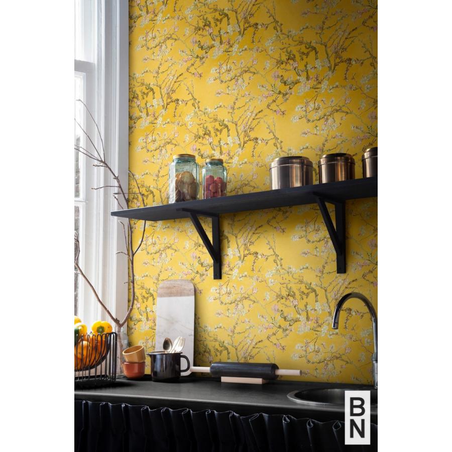 輸入壁紙 Bn The Blooming House7 花 イエロー エレガンス 和 Bn Joyris ジョイリス 通販 Yahoo ショッピング