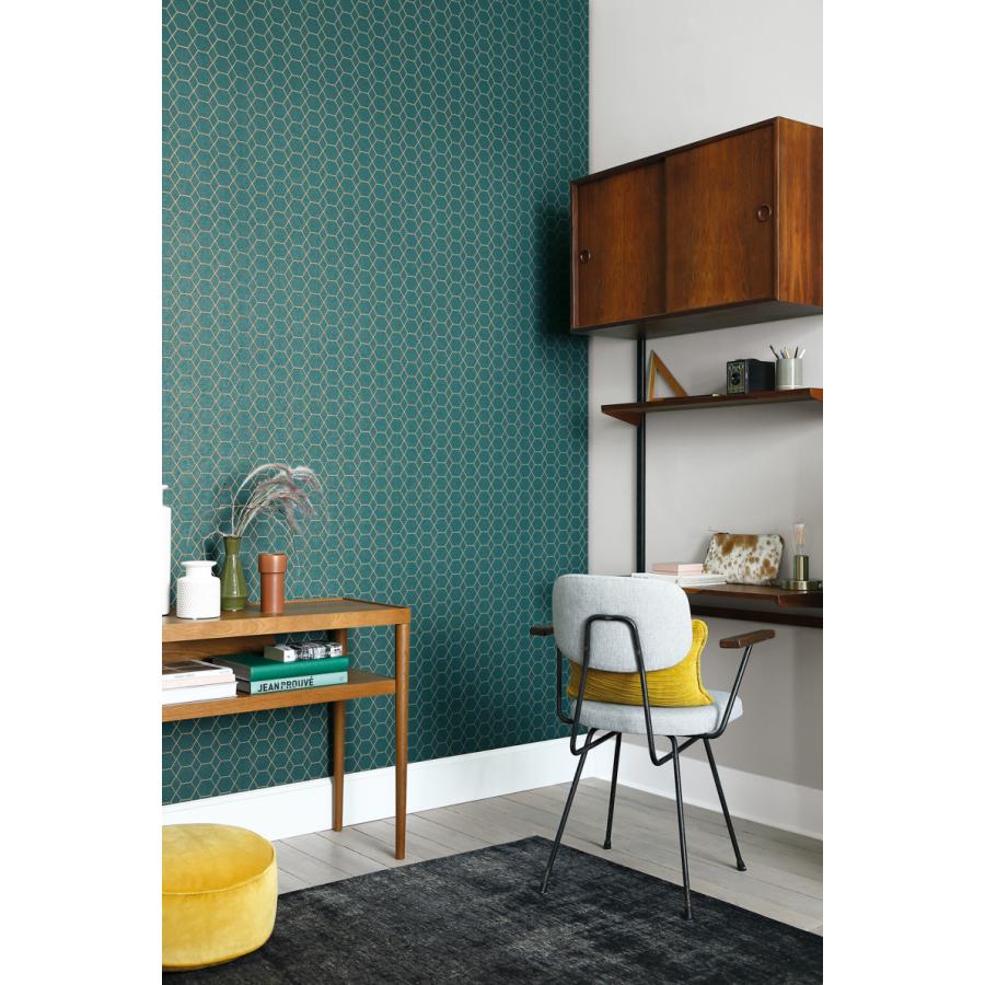 宅送 海外取寄輸入壁紙 Casamance 幾何学 グリーン ゴールド Casamance Joyris ジョイリス 通販 Yahoo ショッピング 最新の激安 Newmatic Ae