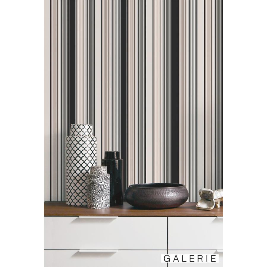 輸入壁紙 Galerie G Plains Stripes ストライプ ブラック Galerie G Joyris ジョイリス 通販 Yahoo ショッピング
