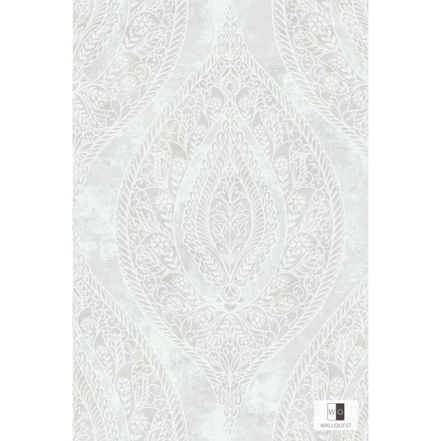 New Gc 輸入壁紙 Age ダマスク 壁紙 グレー Wallquest Gc Joyris エスニック メタリック 内装 ダマスク Wallquest Espoir エレガント ジョイリス