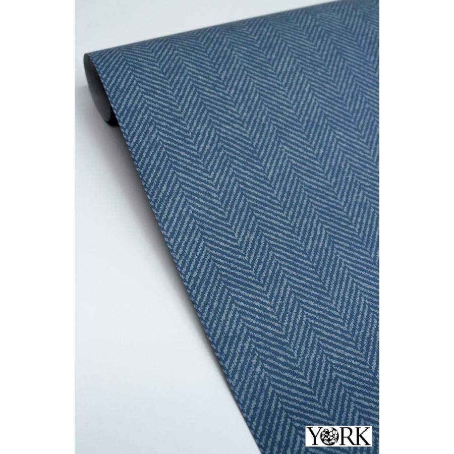 輸入壁紙 York Mw9261 Plains Stripes ストライプ ブルー ネイビー ヘリンボーン York Mw9261 Joyris ジョイリス 通販 Yahoo ショッピング