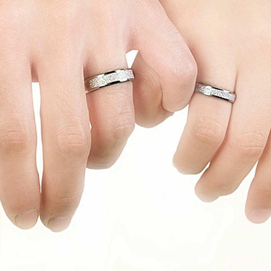 ペアリング カップル アクセサリー 指輪 レディース メンズ シルバー リング 細め S925 つや消し ペア お揃い おしゃれ 可愛い かわいい かっこいい C A0143 Joystyle 通販 Yahoo ショッピング