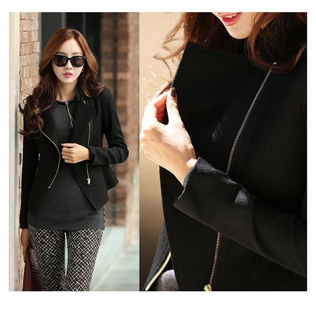 ジャケット レディース カジュアル 秋冬 ショートコート アウター 長袖 冬 無地 ショート丈 ジャケット オシャレ ウール 黒 レッド Fs 630 Joystyle 通販 Yahoo ショッピング