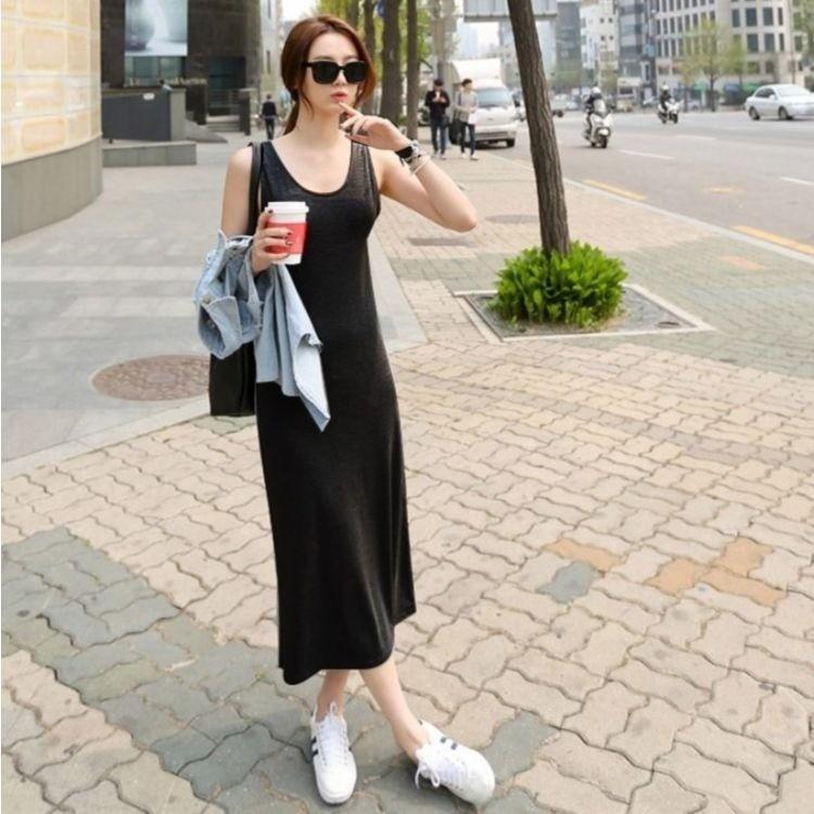 ノースリーブ ワンピース レディース 春 夏 タンクトップ ロング マキシ ミモレ タイト ルームウェア 部屋着 パジャマ シンプル Fs Mk50 Joystyle 通販 Yahoo ショッピング