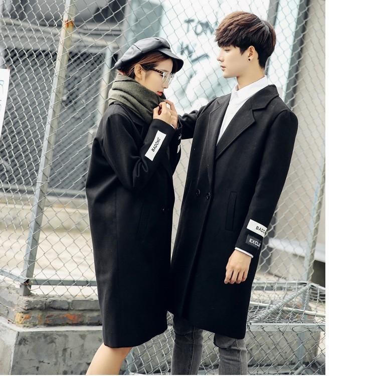 ペアルック カップル 秋冬 アウター ロングコート ブラック ダークグリーン ペアコート お揃い 服 おそろい カップル トレンチコート レディース メンズ アウタ Fs Msr736 Joystyle 通販 Yahoo ショッピング