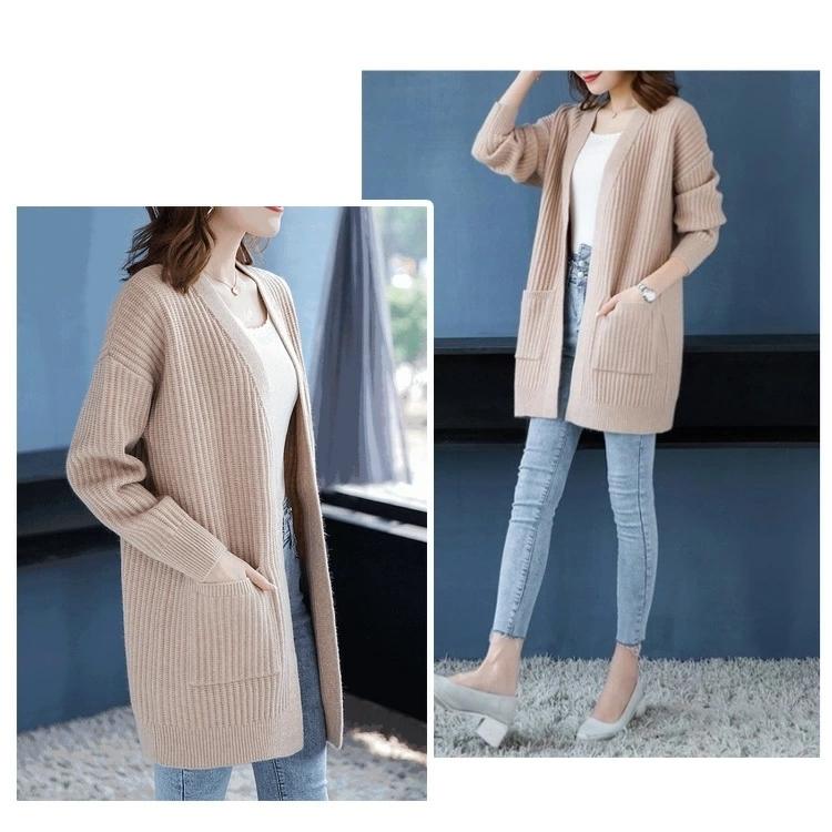 コーディガン レディース 春 秋 冬 カーディガン ゆったり ロング リブ ロングニット 綿 ボタンなし アウター ジャケット オフィス カジュアル Fs O Tc66 Joystyle 通販 Yahoo ショッピング