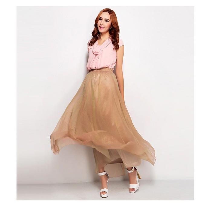 マキシスカート 春夏 ロングスカート シースルー スカート チュール フレアスカート シフォンスカート ロング ふんわり Fs Ygb 6626 Joystyle 通販 Yahoo ショッピング