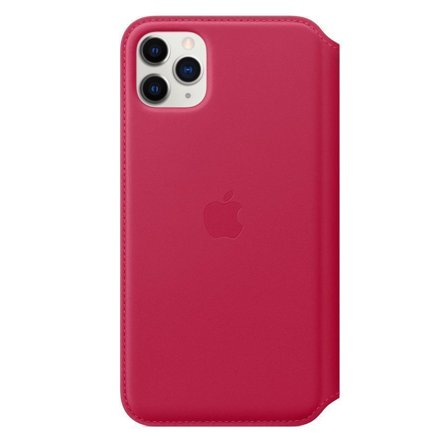 純正 iPhone 11 Pro Max レザーフォリオ ラズベリー Raspberry