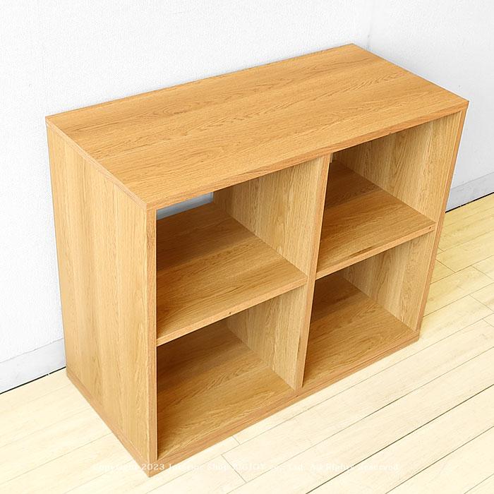 ｟８６｠棚　シェルフ　　昭和レトロ 本棚 収納シェルフ オープンシェルフ 飾り棚 幅86cm 高さ72cm 台輪脚