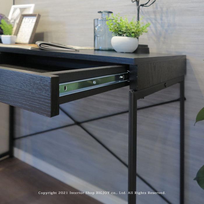 木製シンプルデスク 2引き出し付き RASIK 天然木 デスクシリーズ 2点セット デスクセット 〔 デスク