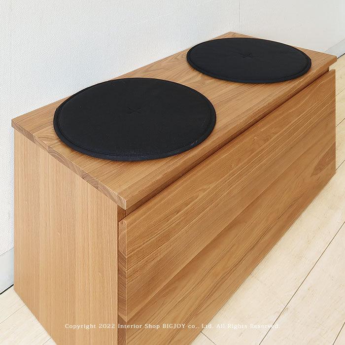 タモ無垢材を使用したコンパクトなベンチ新品 タモ無垢材を使用したコンパクトなベンチ新品