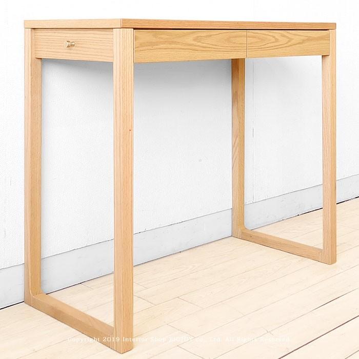 アウトレット展示品処分 IKASAS イカサ TOKI デスク 木製デスク コンパクトデスク 拡張天板付き 幅80cm 引き出し付き オーク材 奥行60cm（※チェア別売）