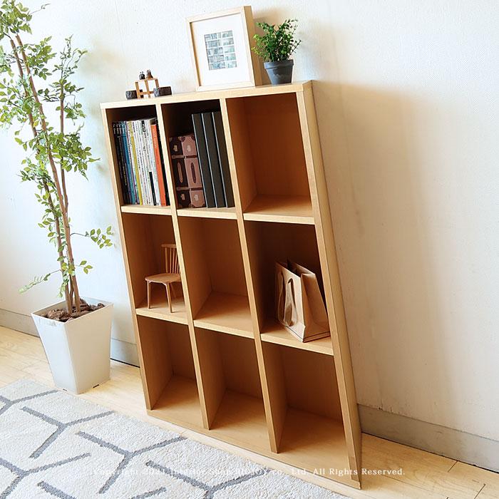 アウトレット訳有品 斜めシェルフ 本棚 収納シェルフ 飾り棚 幅99cm