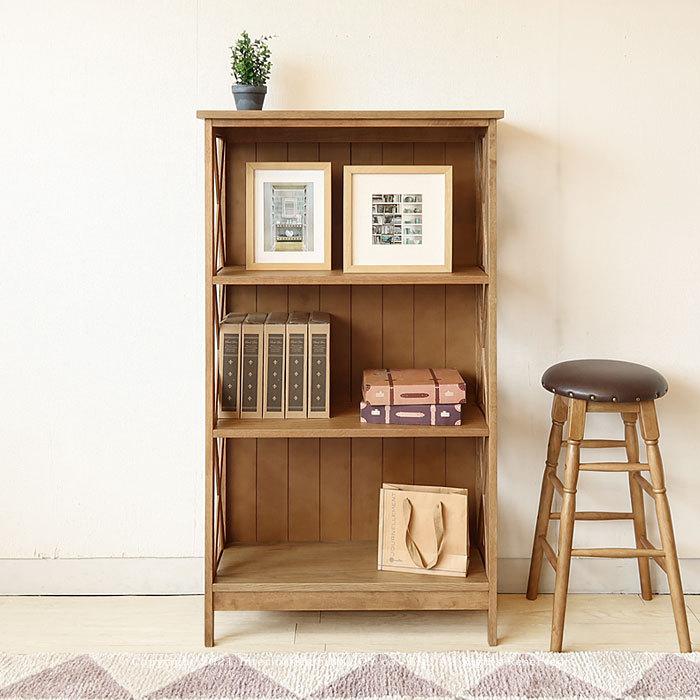 3段シェルフ オープンラック 本棚 飾り棚 レトロモダン クロスした筋交いがかっこいい アンティーク仕上げ 9 Sh 14nras Bich Joystyle Interior 通販 Yahoo ショッピング