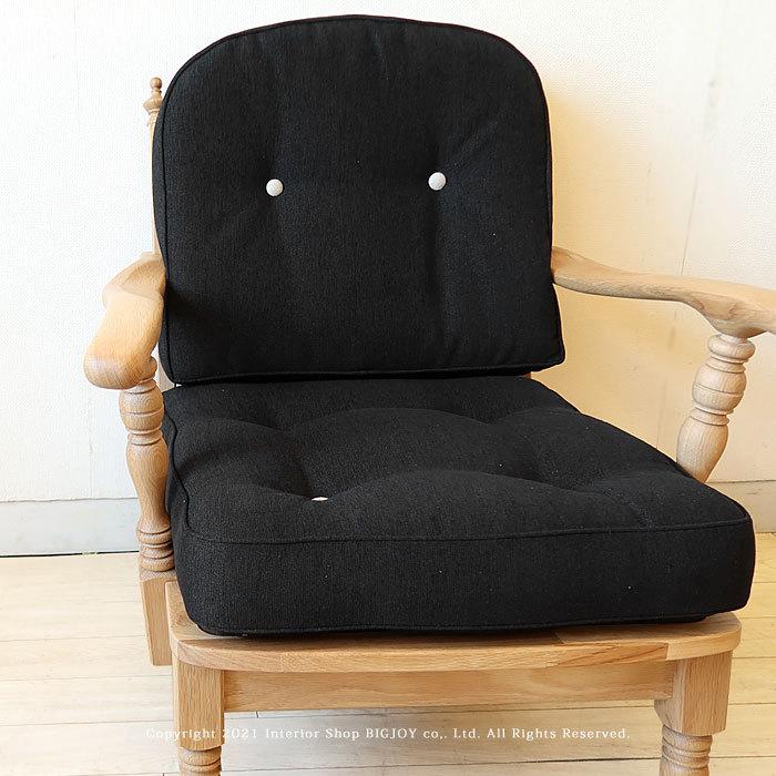 飛騨産業/No.6A ラウンジチェア リビングチェア 1人掛け 1Pソファ カフェ家具 受注生産 アンティーク調 ホワイトオーク材 ボタン締めクッション |  | 02