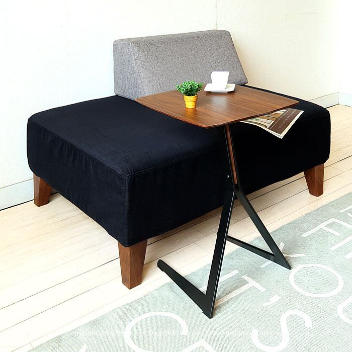 サイドテーブル コーヒーテーブル ソファ前に置きやすいコの字デザイン