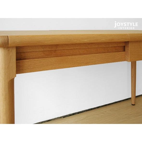 【まとめ売り】 ダイニングテーブル 国産 北海道産ミズナラ材 伸長式 幅90cmから幅130cmになるエクステンションテーブル SLOW-90（※チェア別売） 【C1855973704】(65824円)