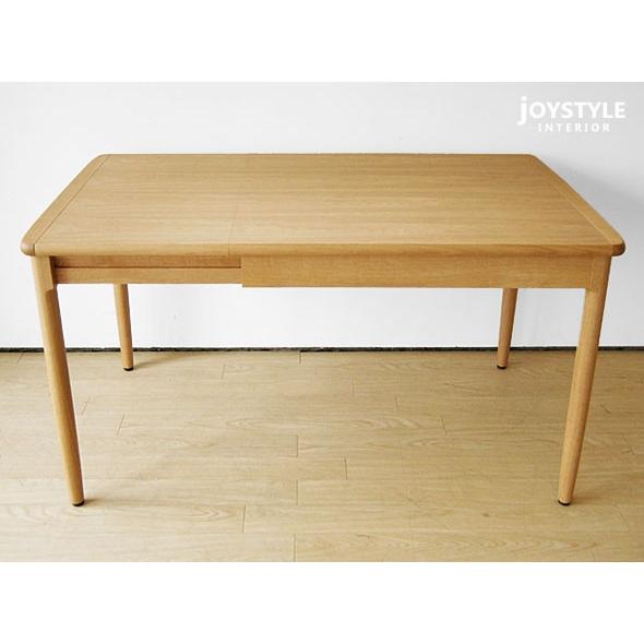 【まとめ売り】 ダイニングテーブル 国産 北海道産ミズナラ材 伸長式 幅90cmから幅130cmになるエクステンションテーブル SLOW-90（※チェア別売） 【C1855973704】(65824円)