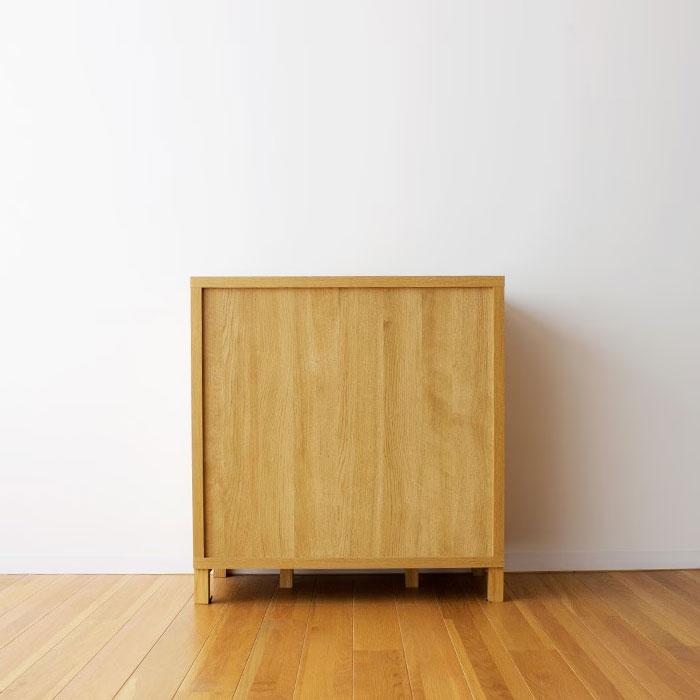 食器棚 カップボード ガラスキャビネット チェスト 引き出し 開梱設置配送 幅85cm オーク材 オーク無垢材 木製 引き出しがスライドレール付きで使いやすい_6