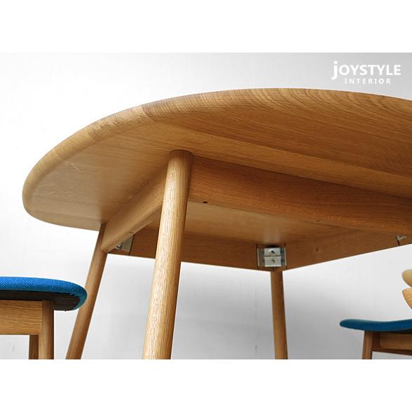 ダイニングテーブル 食卓 おにぎり型 受注生産商品 幅89cm 幅111cm 幅133cm ナラ材 ナラ無垢材 半楕円形状のかわいらしい