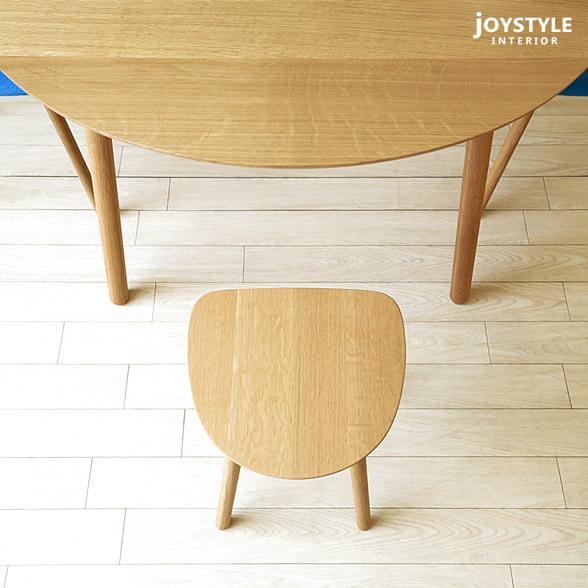 ダイニングテーブル 食卓 おにぎり型 受注生産商品 幅89cm 幅111cm 幅133cm ナラ材 ナラ無垢材 半楕円形状のかわいらしい