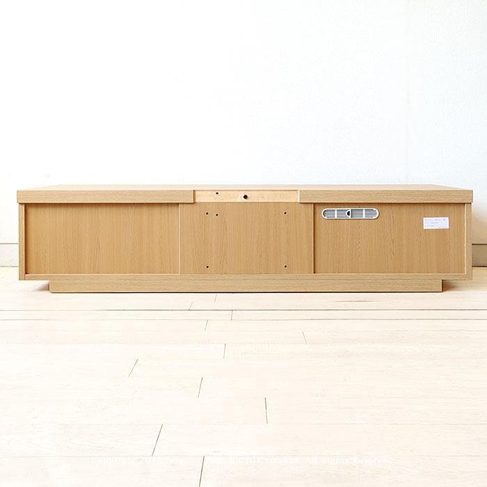 アウトレット撮影品処分 在庫処分 スリットa テレビ台 テレビボード ローボード 幅150cm 開梱設置配送 オーク材 モダンリビングの画像