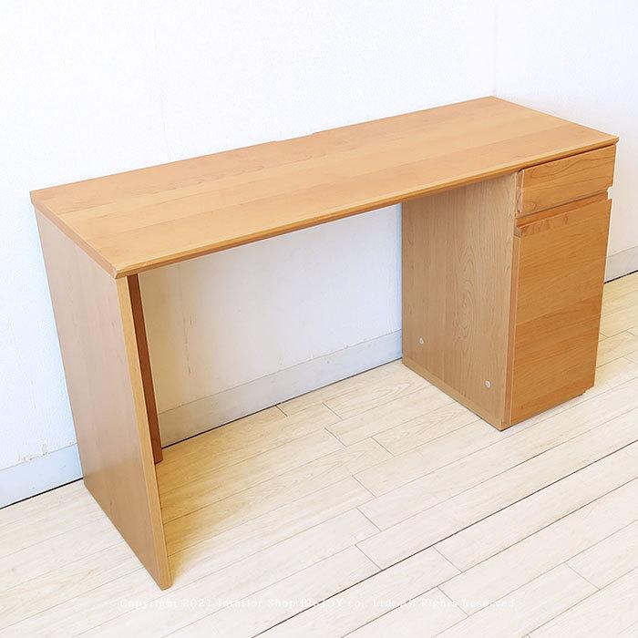 木製机 書斎机 ユニットデスク パソコンデスク 脚と開き戸 幅