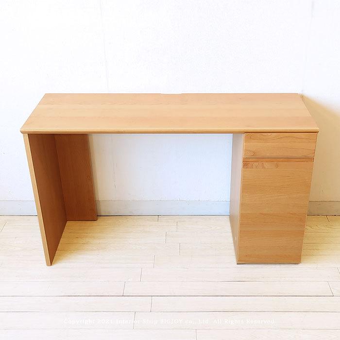 木製机 書斎机 ユニットデスク パソコンデスク 脚と開き戸 幅