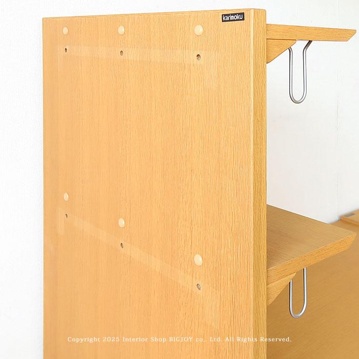 【匿名配送】 ボナシェルタ デスク 学習机 カリモク ピュアオーク カリモク ボナシェルタ 3点セット ピュアオーク色 幅 110cm 机 ワゴン