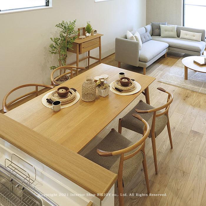 日進木工/White Wood ダイニングテーブル 北欧テイスト 開梱設置配送