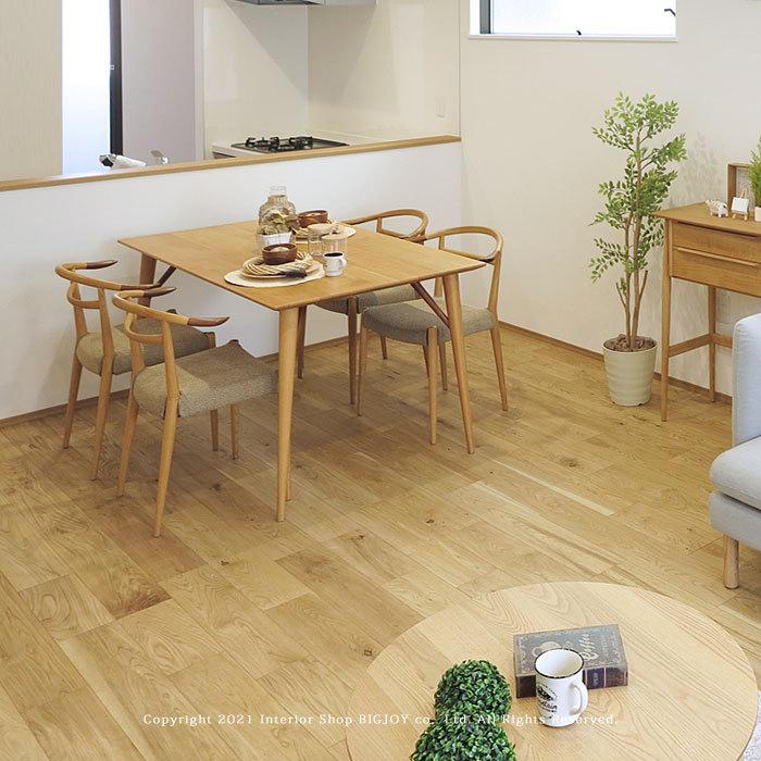 日進木工/White Wood ダイニングテーブル 北欧テイスト 開梱設置配送