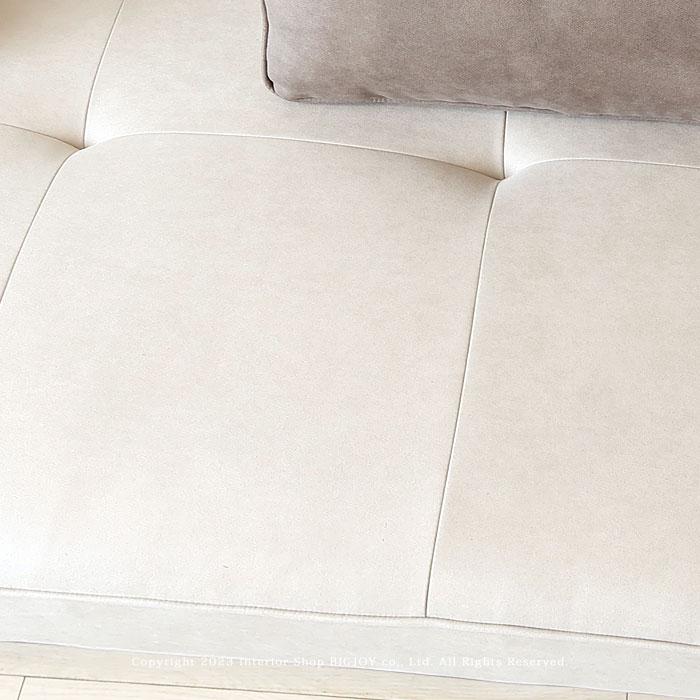 【メール便】 3人掛けソファ 3Pソファ 幅183cm デイベッドスタイル フラットソファ 開梱設置配送 レザーのような質感 ヨーロピアンスタイル 置きクッション2個付き 【ZY3043867534】(107954円)