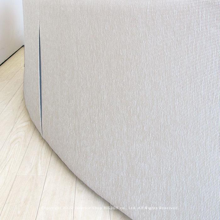 3人掛けソファ 3Pソファ カウチソファ 受注生産商品 ピロークッション付き ビーンズ型 幅200cm カバーリングソファ ロータイプ_11