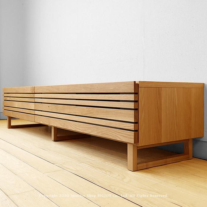 テレビ台 テレビボード 開梱設置配送 幅210cm ホワイトオーク材