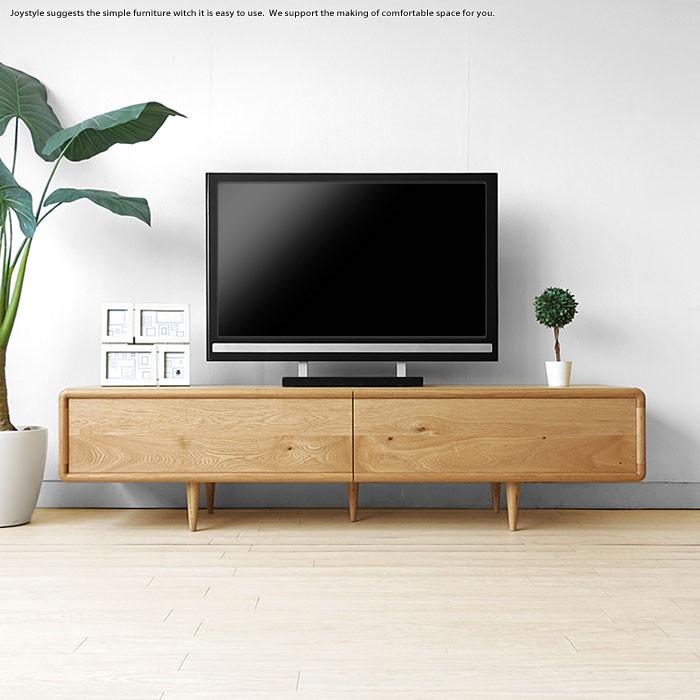W1800 オーク材 テレビボード ローボード テレビ台 扉を閉めたまま