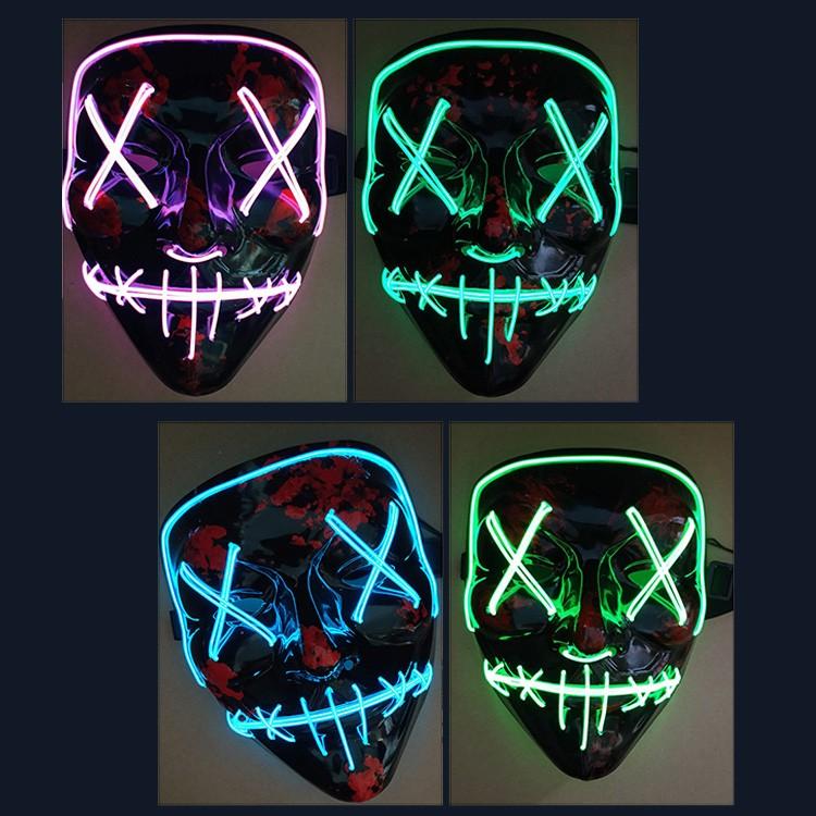 ハロウィン 仮面 マスク コスプレ ホラーマスク ネオンマスク Led コスチューム イルミネーション 光る仮面 お面 衣装 仮装 変装 セール特価