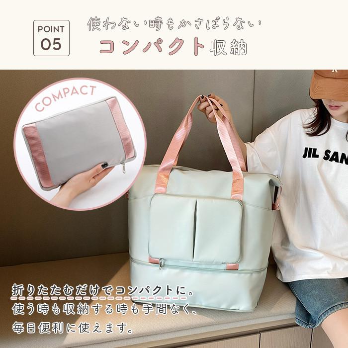 トラベルバッグ 旅行バッグ キャリーオン レディース 1泊 2泊 旅行 バッグ カバン 機内持ち込み 大容量 軽量 折りたたみ 軽い 防水 おしゃれ かわいい 送料無料 |  | 09