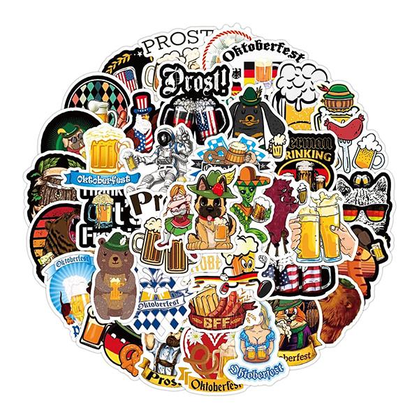 ステッカー セット Beer ビールイラスト 50枚入り おまとめ スケボー 車 防水 シール遊び アウトドア バイク 傷隠し スーツケース オシャレ Set Camp095 Wao Selection 通販 Yahoo ショッピング