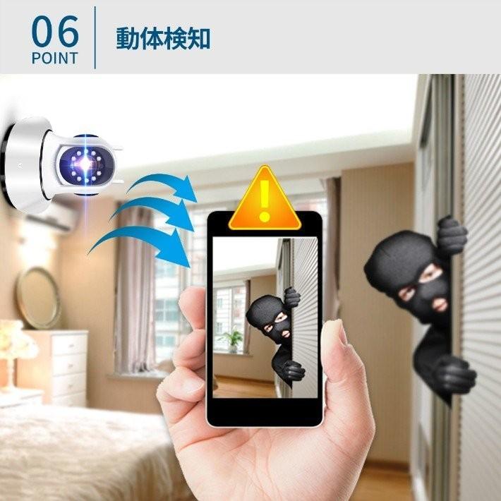 243万画素 防犯カメラ ワイヤレス 遠隔 監視カメラ ベビーモニター ペットモニター WiFi無線接続可能 暗視 動体検知 SD録画 信号強度版 2アンテナ LS-F2|jp-buy|09