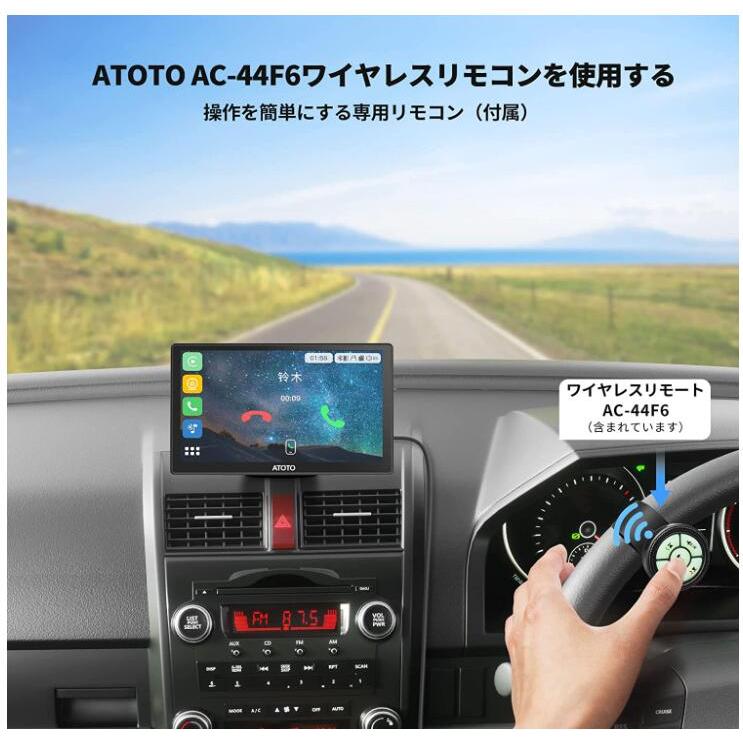 ATOTO P8 ポータブル 7インチ オンダッシュカーGPSナビゲーション、ワイヤレス CarPlay & ワイヤレス Android Auto 最大128G SD ATO-P807SD-RM｜jp-buy｜03