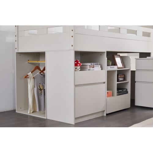 システムベッド ロフトベッド 階段付き S 木製 シングル ベッド ロー