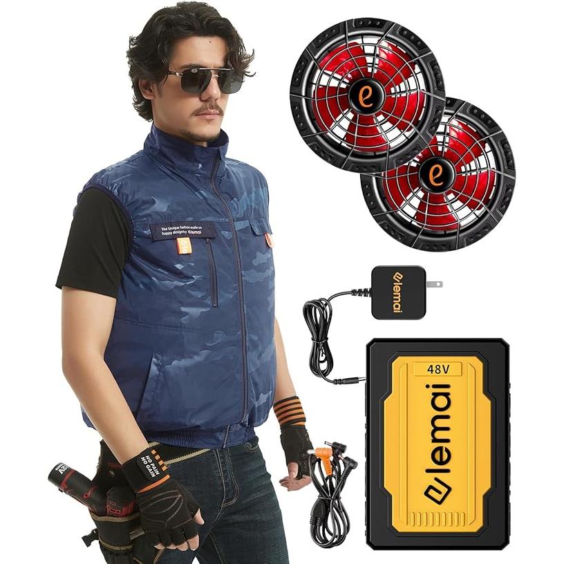 空調服用 48V ファンバッテリーセット　elemai　2025新型 妥協なき暴風 48V最強進化】2025新型ファンバッテリーセット 2