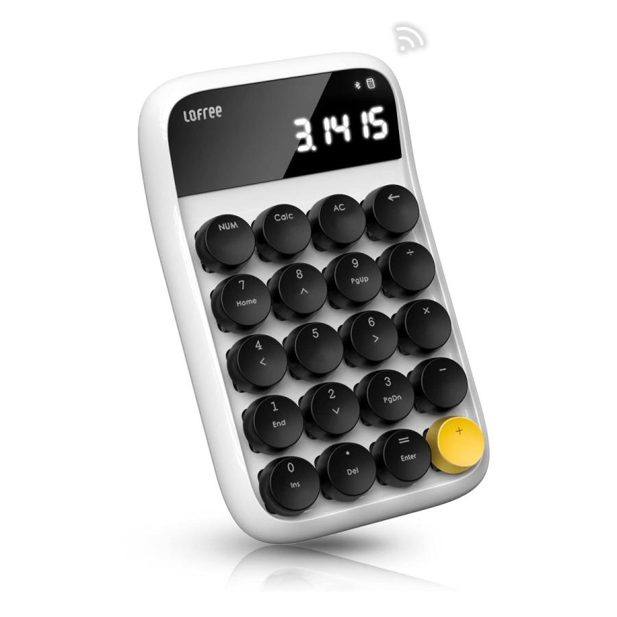 Bluetooth テンキー 電卓 ワイヤレス テンキーボード 青軸 計算機 テンキーパッド 数字キー 有線/無線対応 おしゃれ IOS/Android/Windows YFN-EH113