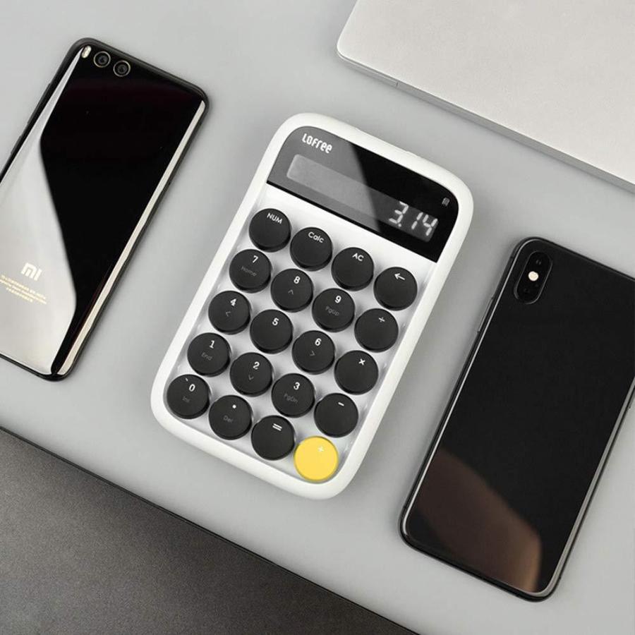 Bluetooth テンキー 電卓 ワイヤレス テンキーボード 青軸 計算機 テンキーパッド 数字キー 有線/無線対応 おしゃれ IOS/Android/Windows YFN-EH113 